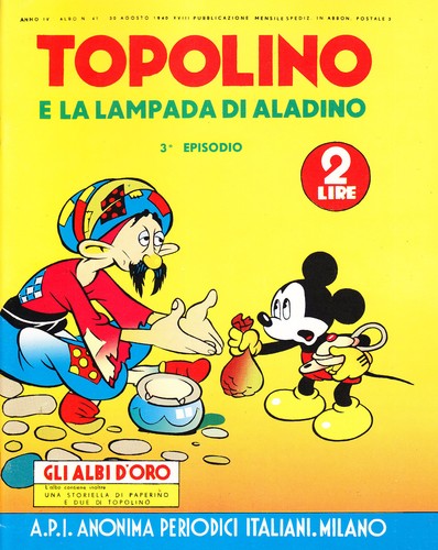 Topolino lampada di - topolino, la