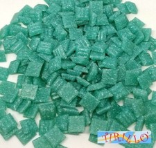 MOSAICO -Tessere mosaico pasta vetro 1x1 cm - 1 kg/1500 pz - Turchese