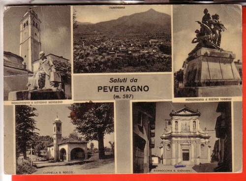 Cartolina peveragno n - cartolina, b/n
