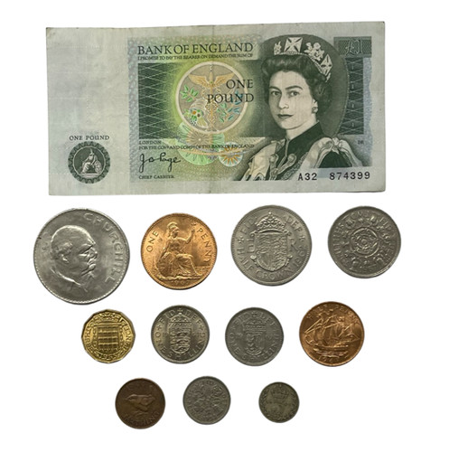 British pre decimal coin set - decimal,