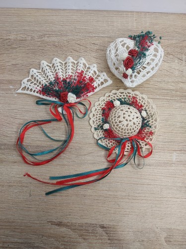 Cappello ventaglio cuore - , rosso