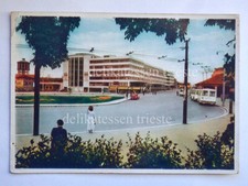 VENEZIA epoca fascismo Piazzale Roma garage bus autorimessa vecchia cartolina