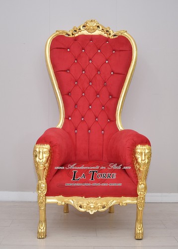 Sedia poltrona trono barocco - sedia,
