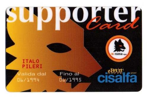 Tessera supporter card roma - as,