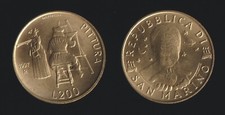 SAN MARINO 200 LIRE 1997 LA