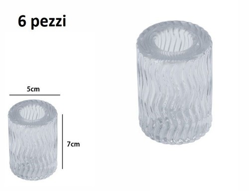 Set pezzi porta candele - x,