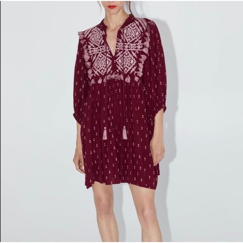 Mini abito zara boho nappa - abito,
