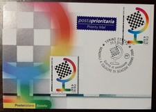 Cartolina Campionati Mondiali di SCACCHI Primo Giorno Annullo Torino 20/5/2006