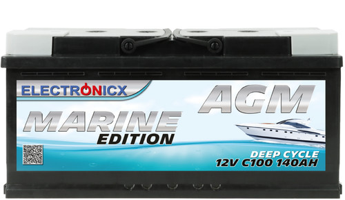 Batteria agm 140ah electronicx - batteria,