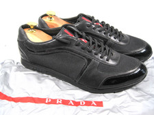 Prada (4E1964) scarpe da uomo in 43 / UK 9 / nero / top / alto prezzo nuovo