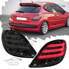 COPPIA FANALI LED BAR LUCI POSTERIORI SMOKE PER PEUGEOT 207 06-12 NEW
