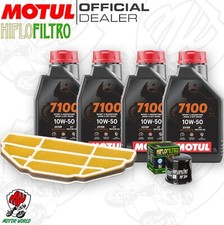 Kit tagliando Olio Motul 7100 10W50 + Filtri KAWASAKI Ninja ZX-6 R 600 2002