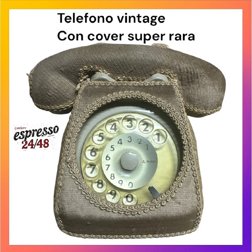 Telefono fisso vintage disco - telefono,
