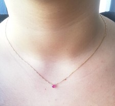 COLLANA DORATA CON ZIRCONE