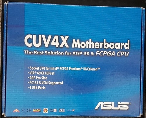 Asus cuv4x socket - 370, agp