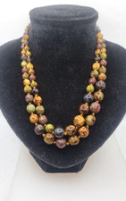 COLLANA VETRO PERLE VETRO