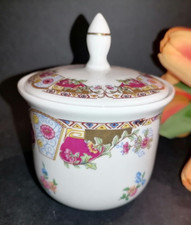 Zuccheriera porcellana Vizavi Limoges motivi floreali vintage altezza 10 cm