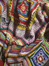 Coperta uncinetto, plaid, granny square,crochet, handmade