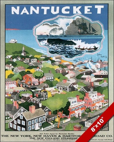 Poster vintage nantucket - poster,