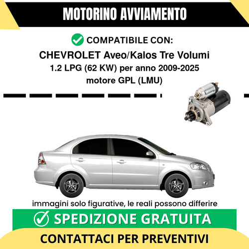 Motorino avviamento chevrolet - motorino,