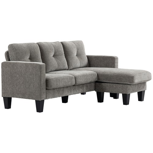 Homcom divano angolo in - homcom,