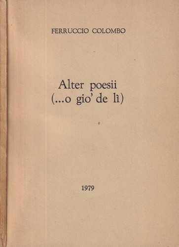 Alter poesii o gio - (...o, de