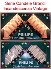 Luci di Natale Serie Candele GRANDI U202 Lampadine Incandescenza Vintage