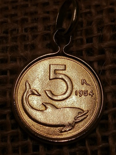 Moneta lire oro - 5,