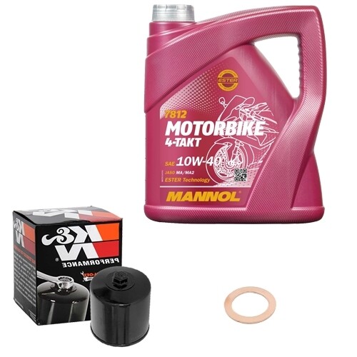 Kit filtro olio mannol - k&n,