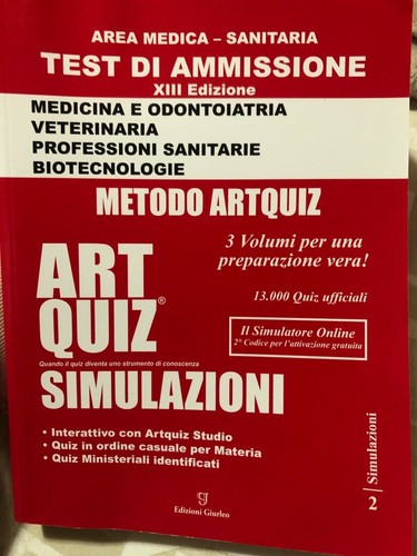Libro test ammissione - libro, di