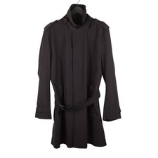 Trench uomo Dolce & Gabbana originale con dettagli in pelle taglia 52 H5541