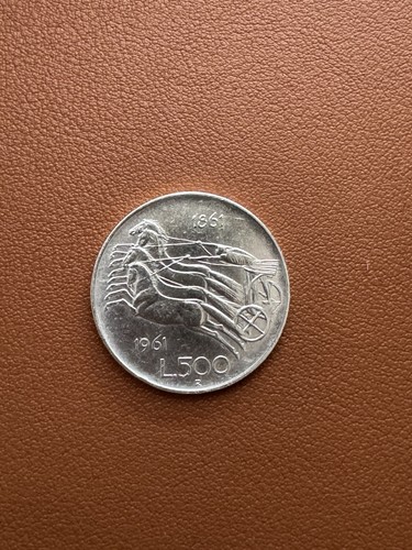 Moneta 500 lire 1861 1961 - 500,