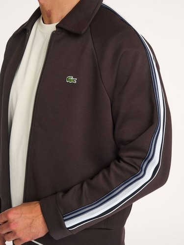 Felpa uomo zip lacoste double - lacoste,
