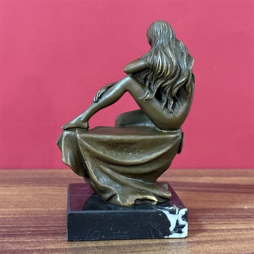 Statua donna bronzo - , seduta