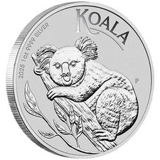 Koala 2025 moneta d'argento 1