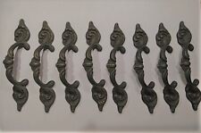 VINTAGE LOTTO 8 MANIGLIE IN OTTONE PER MOBILI DEI PRIMI '900 ORIGINALI