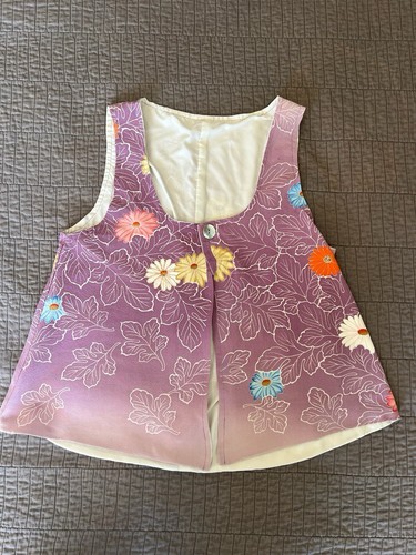 Gilet vintage viola - , floreale