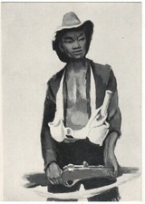 CINA ARMA GUERRIGLIA CINESE partigiano sovietico russo antirazzista cartolina vecchia