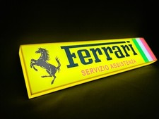 Ferrari Servizio Assistenza Insegna luminosa lighted sign Lamborghini led logo