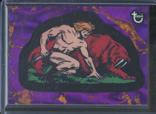 2025 Topps Marvel Comic Book Heroes KA-ZAR #14 1975 viola e oro lava /75