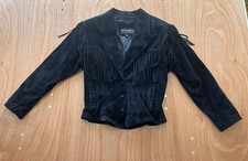 Giacca pelle scamosciata - , con