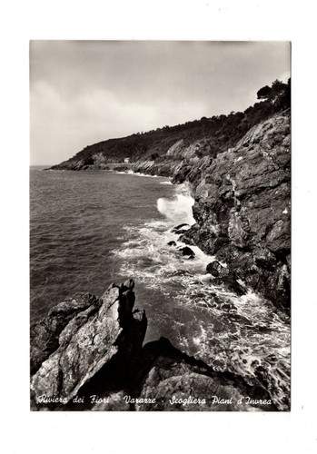 Cartolina varazze scogliera - varazze, /