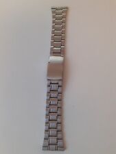 Cinturino bracciale orologio nuovo in acciaio con terminale piatto anse 26 mm