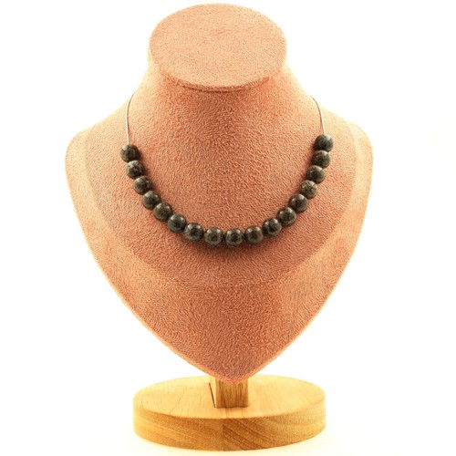 Collana perle obsidiana - collana, 15