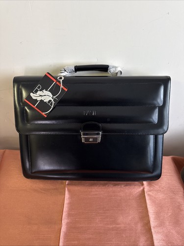 Cartella borsa vera pelle nera - vera,