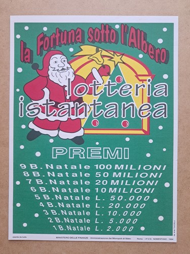 Locandina lotteria gratta e - ,