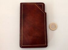 VECCHIO PORTASIGARI ANNI 30 IN PELLE-CUOIO , OTTIMAMENTE CONSERVATO