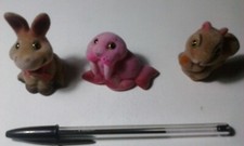 Lotto sorpresine Parmalat Mister day anni 80 animali, orso, coccodrillo, etc