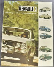 1972 Renault Catalog Brochure