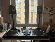 consolle completa dj mixer Xone92 giradichi technics 1210 mk2 casse krk 5 g3